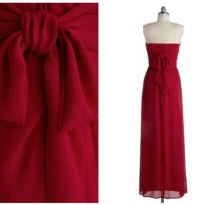 Mystic red maxi dress